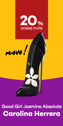 Novo Good Girl Jasmine Absolute da marca carolina Herrera a com destaque promocional de 20% sobre pre&ccedil;o de Venda ao P&uacute;blico Recomendado